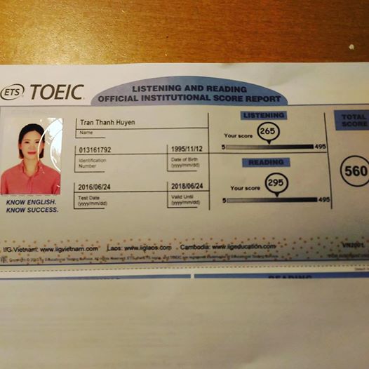 CHỈ SAU 12 BUỔI HỌC TẠI ATHENA, MÌNH ĐÃ THI ĐƯỢC 560 TOEIC 