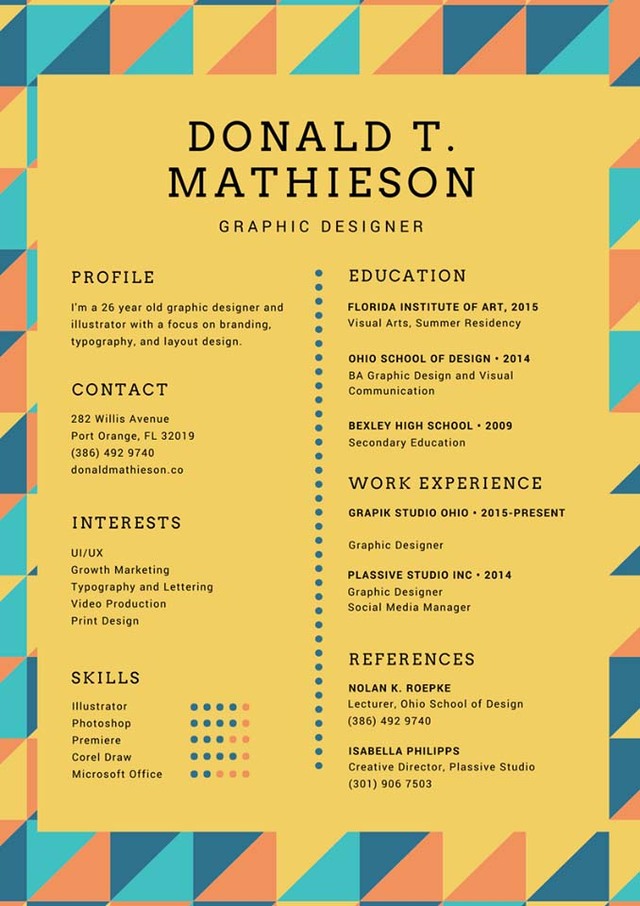 cv tiếng anh