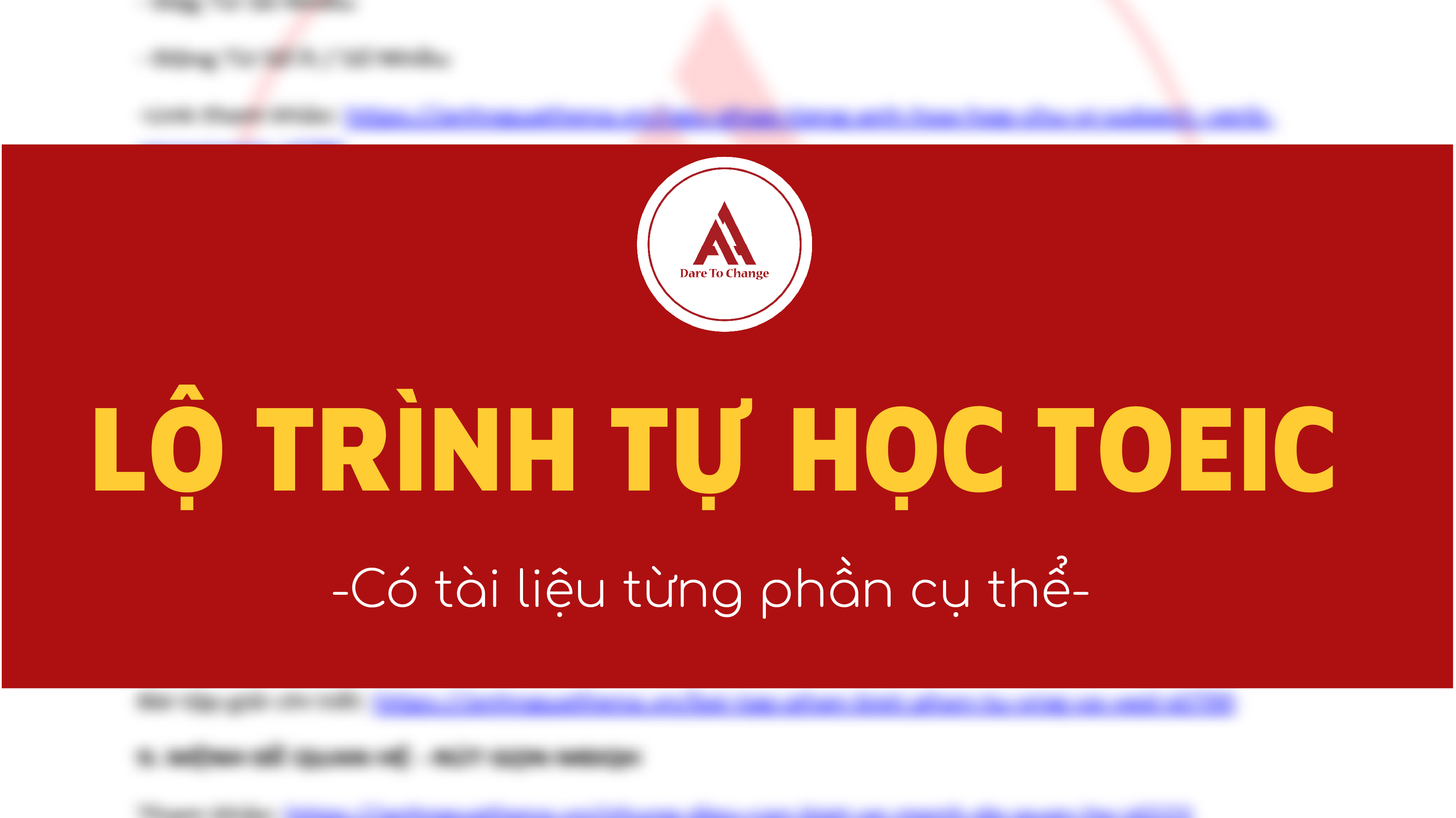 Lộ trình tự học TOEIC cho người mới bắt đầu