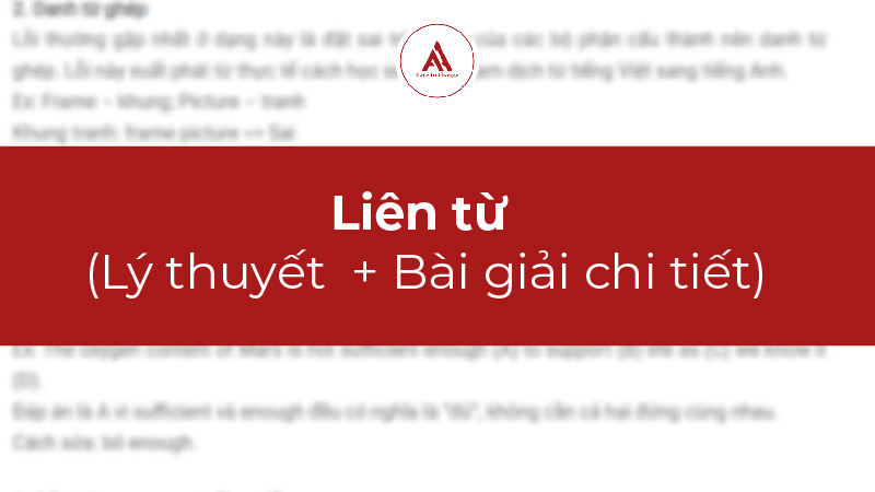 Liên từ phổ biến trong tiếng Anh và những điều cần biết