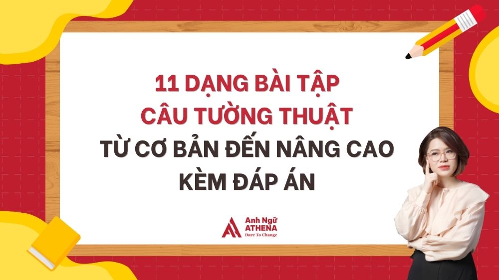 Bài tập câu tường thuật (Reported Speech): Công thức, ví dụ và vận dụng 8 dạng bài tập câu tường thuật phổ biến