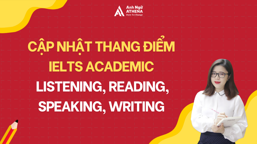 Cập nhật thang điểm IELTS Academic 4 kỹ năng mới nhất