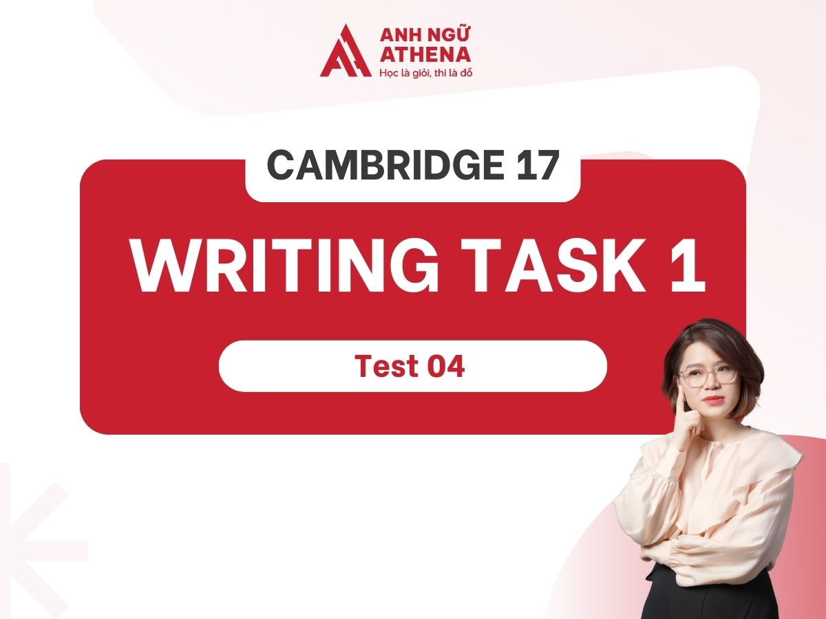 Giải chi tiết đề IELTS Writing Task 1 sách Cambridge 17 test 04