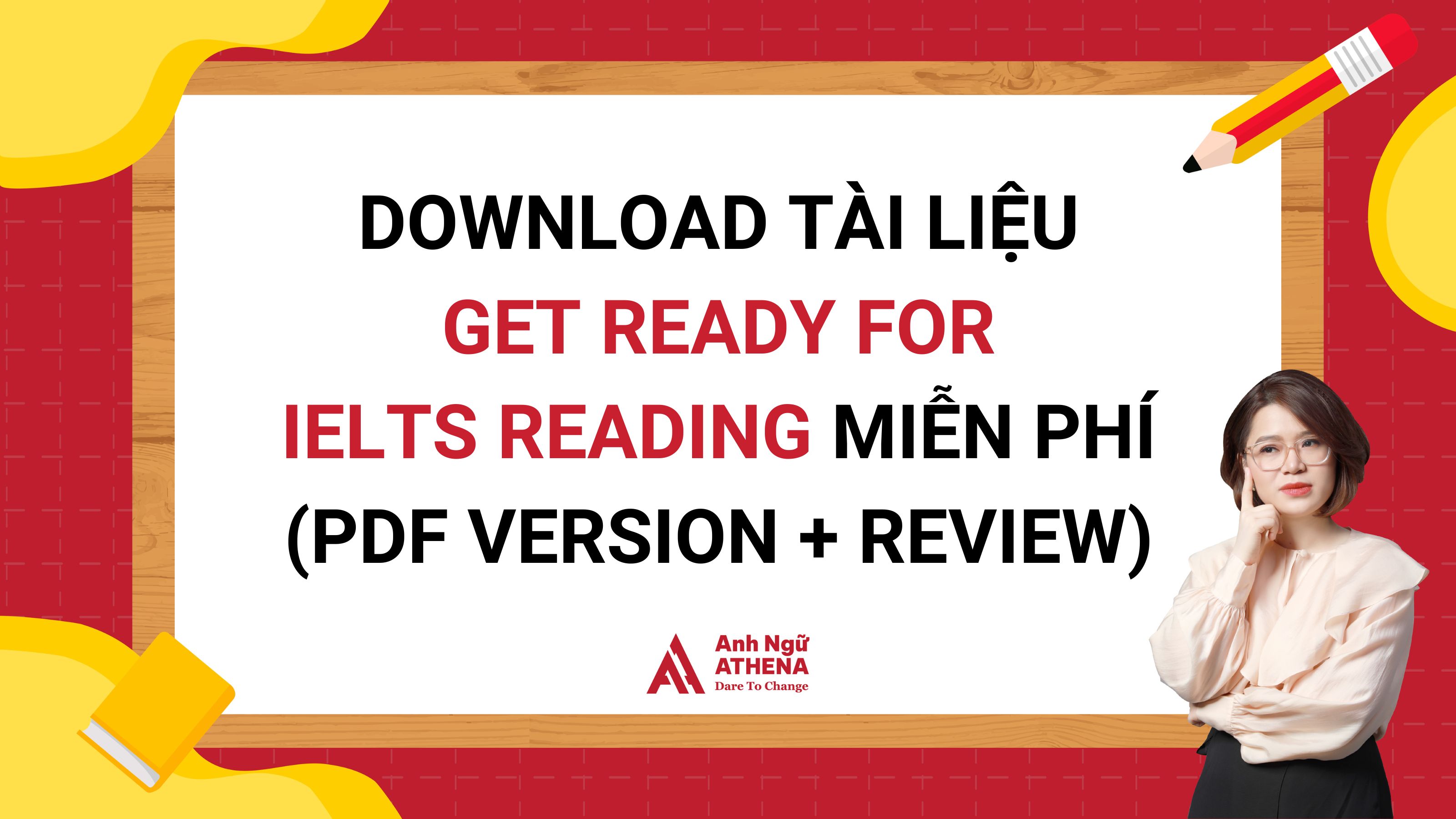 Download tài liệu Get Ready for IELTS Reading miễn phí (PDF + Review)