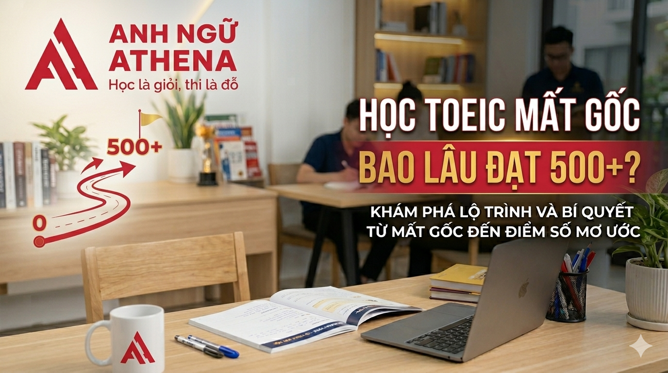 Học TOEIC mất gốc bao lâu đạt 500+? Lộ trình thực tế giúp bạn bứt phá nhanh